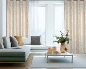 ZATEMŇOVACÍ ZÁVES NA KRÚŽKOCH ELISE 140X250 CM BIELA