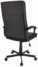 Dekorstudio Kancelárske otočné kreslo COMFORT - čierna ekokoža