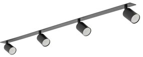 TK Lighting Podhľadové bodové svietidlo NEX 4xGU10/10W/230V čierna 10801