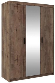 Skriňa Elena 3D dub lefkas zrkadlová