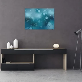 Sklenený obraz kvapôčok (70x50 cm)