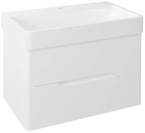 Sapho, MEDIENA umývadlová skrinka 77x50,5x49cm, biela matná/biela matná, MD080