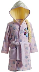 Dievčenský flísový župan s kapucňou Ľadové kráľovstvo – Elsa s vrkočom, 110 / 116