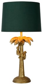 Lucide 10505/81/02 EXTRAVAGANZA COCONUT - Stolná lampa - priemer 30,5 cm - 1xE27 - Matné zlato / Pattina