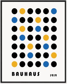 Nástenná dekorácia v ráme Bauhaus Abstract Dots
