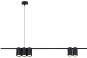 Luster na lanku GENESIS 7xGU10/8W/230V čierna