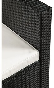 InternetovaZahrada - Záhradný ratanový set Punta Cana L čierny