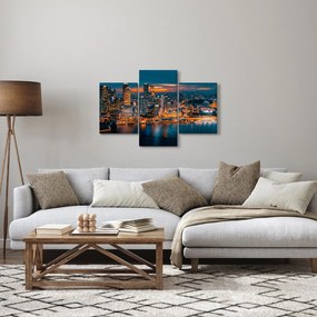 Obraz nočného mesta (90x60 cm)