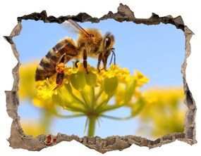 Samolepící díra Včela na kvete nd-k-83831573