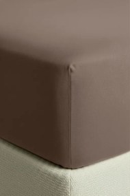 Plachta s gumičkou JERSEY tmavobéžová 180 g/m² Rozmer: 90x200x30 cm