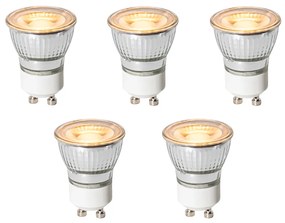 Sada 5 stmievateľných LED žiaroviek GU10 35 mm 4W 200 lm 2200K