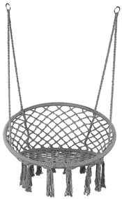 Sivé závesné kreslo KOLUMBIA so stojanom