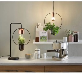 Paulmann 79746 - 1xGU10/20W Stolná lampa FANJA 230V dymová