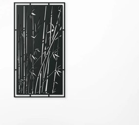 drevko Drevený obraz Bambus Rozmer obrazu: 44,5 x 24 cm, Farba dekorácie: Čierna