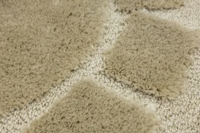 Kúpeľňový koberček svetlobéžový kruh