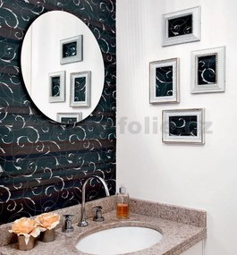 Samolepiace fólie ornamenty s pruhmi modré, metráž, šírka 45cm, návin 15m, GEKKOFIX 11922, samolepiace tapety