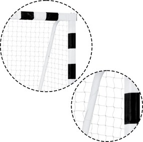 Neo-Sport Futbalová bránka 180 x 120 x 60 cm NS-464 čierna a biela