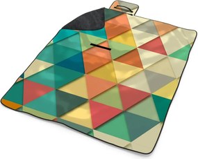 Sablio Plážová deka Trojuholníky: 200x140 cm