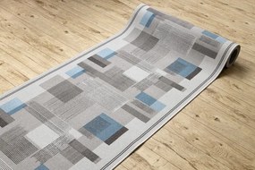 Protišmykový behúň LISTRA geometrický, sivý
