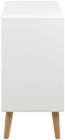 Komoda Lowell 80 cm bílá/dub přírodní