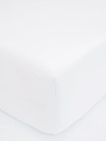 Jersey plachta do postieľky Classic 60 x 120 cm – biela