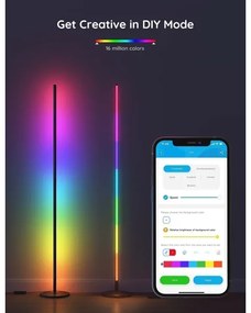 Govee - LED RGBW stmievateľná stojacia lampa LITE MATTER LED/24W/230V Wi-Fi