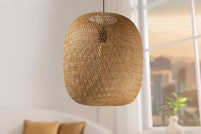 Dizajnové závesné svietidlo z prírodného bambusu Bamboo Nature 50cm