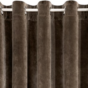 ZATEMŇOVACÍ ZÁVES NA KRÚŽKOCH VILLA 140X250 CM HNEDÁ