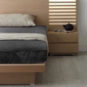 FLEECOVÉ PRESTIERADLO FLANO 160X200 CM ČIERNE