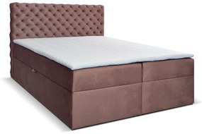 Jednolôžková posteľ Boxspring 120 cm Orimis (hnedá). Vlastná spoľahlivá doprava až k Vám domov. 1033248