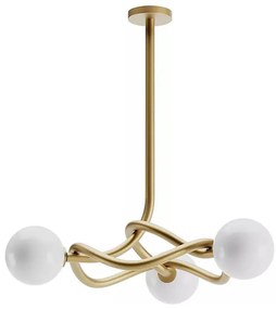 Redo 01-3256 - Luster na tyči CONFUSIO 3xE14/28W/230V pr. 76 cm zlatá