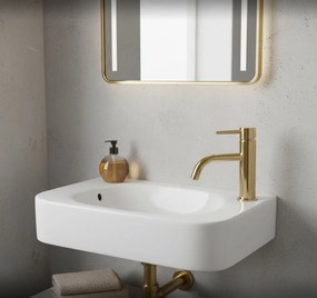 Rea Odetta, umývadlo na dosku/nástenné 510x250x115 mm, biela lesklá, REA-U3610