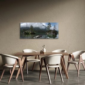 Obraz stromov v jazere (120x50 cm)