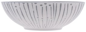 Miska na cereálie biela / svetlo-sivá 17,8 cm - Basic - 490833