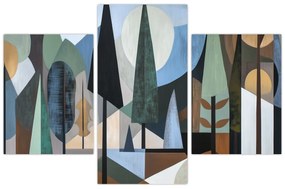 Obraz - Prírodná geometrická abstrakcia II. (90x60 cm)