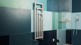 Terma Angus V 1140x360 vodný radiátor Metallic Black ZX