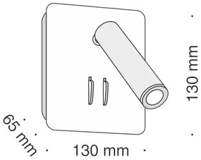Maytoni C175-WL-01-6W-B - LED Nástenné bodové svietidlo IOS LED/9W/230V čierna