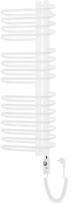 Mexen Ops, elektrické vykurovacie teleso 1300x550 mm + vykurovacia tyč 900 W, biela, W122-1300-550-2900-20