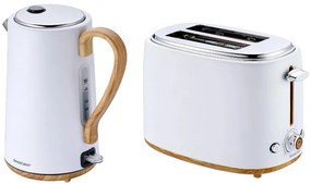 Silvercrest®  Kitchen Tools Rýchlovarná kanvica + Hriankovač, biela súprava  (800009520)