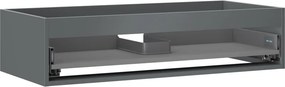 Mexen Box-A, závesná skrinka 100 cm, 1 zásuvka, grafitová matná, 91AX0-1000-235-1-66