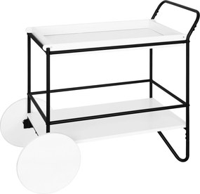 XXXLutz SERVÍROVACÍ VOZÍK, čierna, biela, 91/80,5/54 cm MID.YOU - Barový nábytok - 007968025201