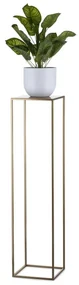 STOJAN NA KVETINÁČ SIMPLE1 100X24X24 CM ZLATÁ