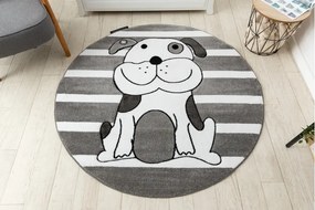 Okrúhly koberec PETIT ŠTEŇA , sivá Veľkosť: kruh 120 cm