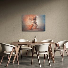 Sklenený obraz - Tenista (70x50 cm)