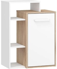 Komoda 1D Rio-08 sonoma svetlý/biely