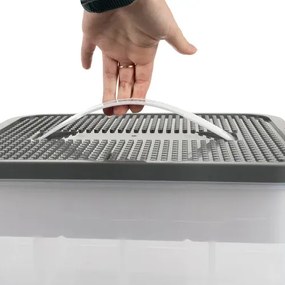 KRUZZEL Box na stavebnicu s 3 úrovňami - organizér na hračky - Kruzzel