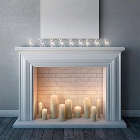 Svetelná reťaz s 10 LED sobmi 1,65 m