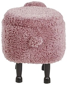 Zvieracia stolička s úložným priestorom ružová SHEEP Beliani