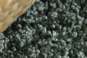 Okrúhly koberec INDUS 27 zelený, melanž