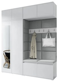 Predsieňová zostava EUGENIO 16, 190x225x40, grafit/trinity 15